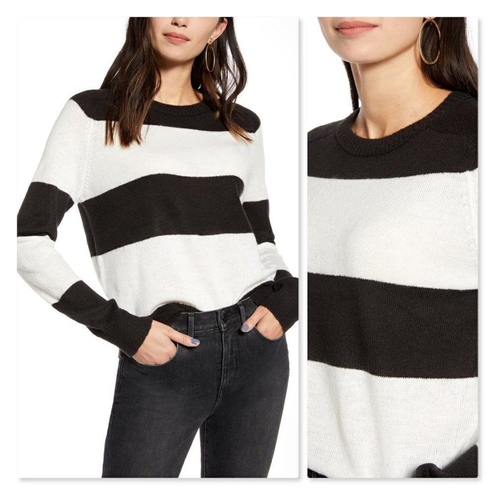 Treasure & Bond Wide Stripe Crewneck Sweater sz XL